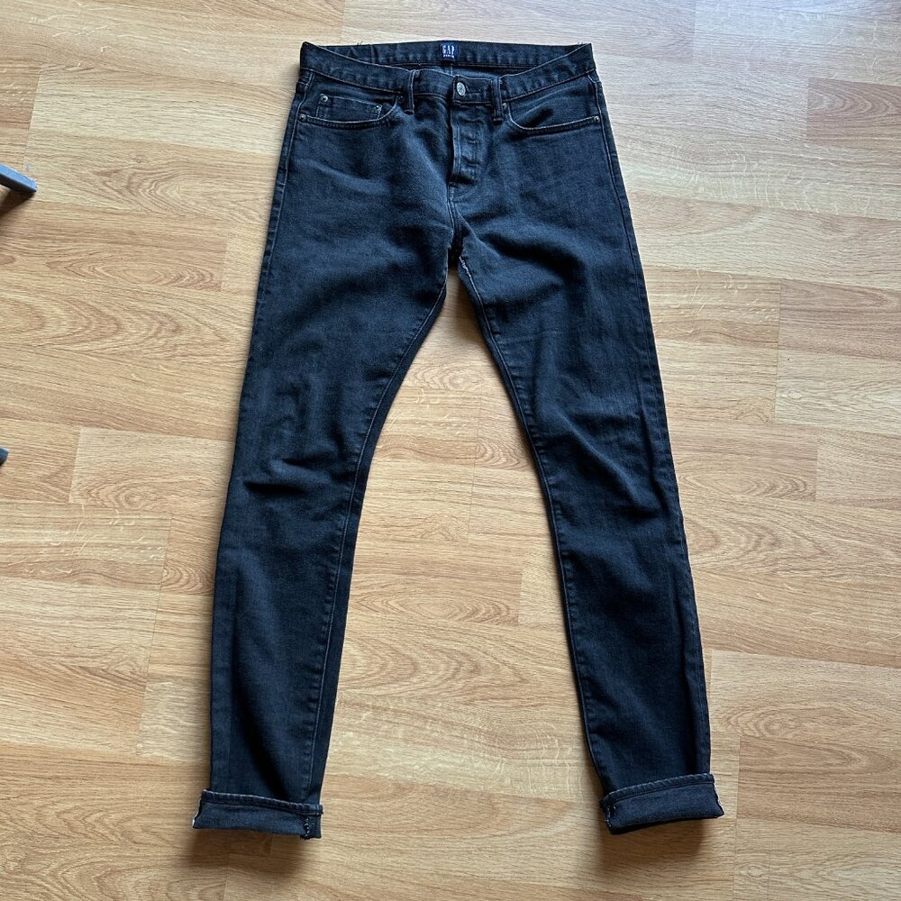 GAP 1969 Kaihara Japanese Selvedge Cotton Denim Skinny Raw 32x34